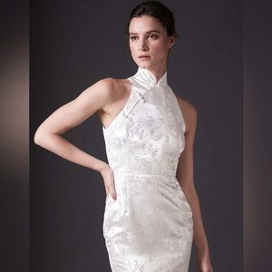 Sau Lee Jill Chinese Jacquard Pencil Dress